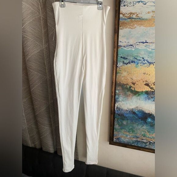 Bumpsuit Legging Maternity Pant Size Small Ivory NEW - Picture 3 of 12
